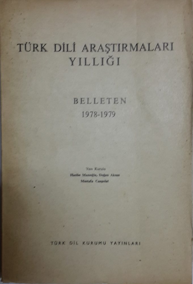 belleten 1928-29