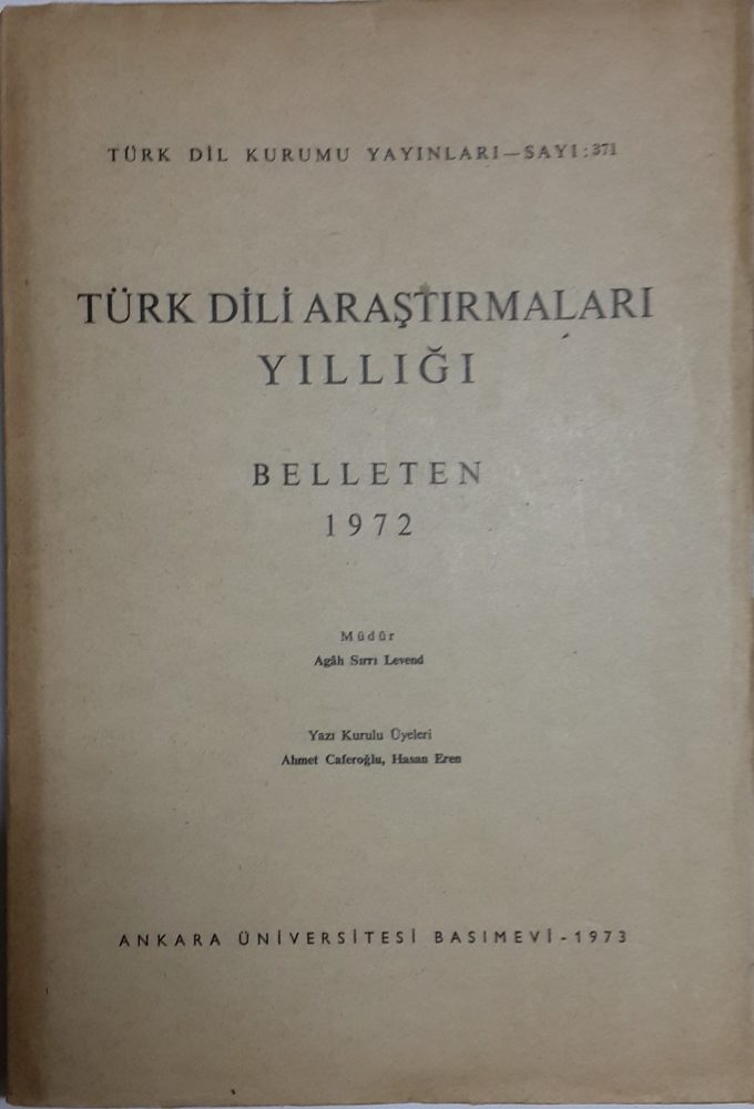 belleten 1972