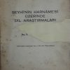 seyhinin harnamesi uzerinde