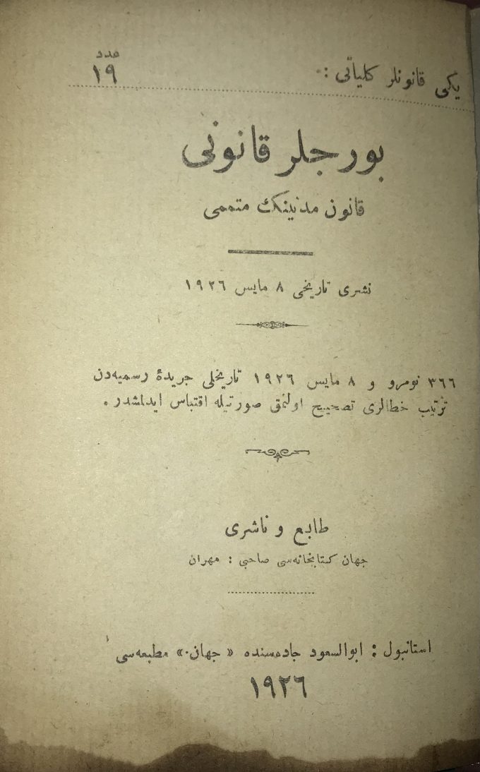 borclar kanunu