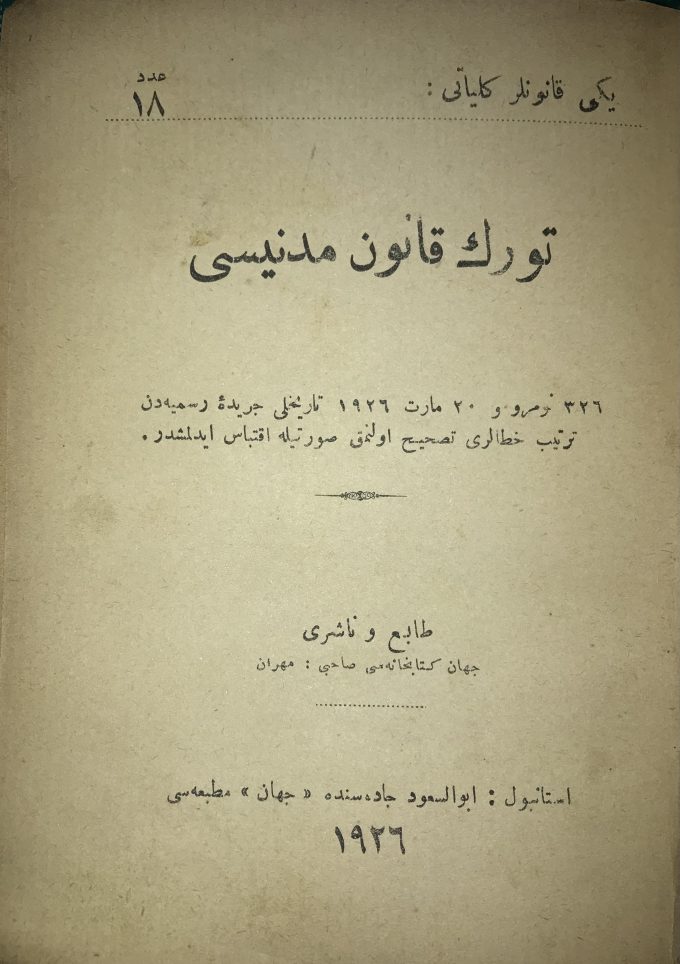 turk kanuni medenisi